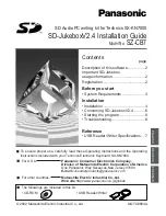 Preview for 1 page of Panasonic SZ-CB7 Installation Manual