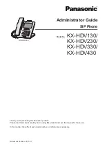 Panasonic T-Mobile KX-HDV130 Manual preview