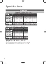 Preview for 14 page of Panasonic T3 Series Operating Instructions Manual