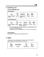 Предварительный просмотр 13 страницы Panasonic T7436 - KX - Corded Phone User Manual