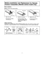 Предварительный просмотр 8 страницы Panasonic TC-1400Z Operating Instructions Manual