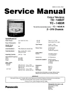 Panasonic TC-14B3R Service Manual preview