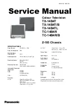 Panasonic TC-14B4R Service Manual предпросмотр