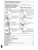 Preview for 4 page of Panasonic TC-14E1M Operating Instructions Manual