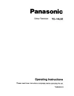 Preview for 1 page of Panasonic TC-14L3Z Operating Instructions Manual