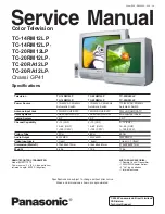 Panasonic TC-14RM12L P Service Manual preview