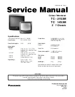 Panasonic TC-14S3M Service Manual preview