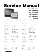 Preview for 3 page of Panasonic TC-14S4RF Service Manual