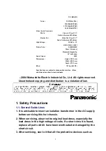 Preview for 2 page of Panasonic TC-14Z88KQ Service Manual