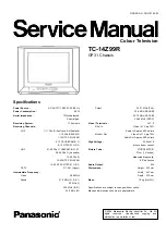 Предварительный просмотр 1 страницы Panasonic TC-14Z99R Service Manual