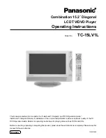 Panasonic TC-15LV1L Operating Instructions Manual preview