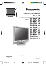 Preview for 1 page of Panasonic TC-17LA1H Operating Instructions Manual