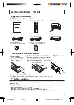 Preview for 5 page of Panasonic TC-17LA1H Operating Instructions Manual