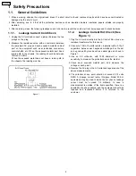 Предварительный просмотр 4 страницы Panasonic TC-17LA1H Service Manual