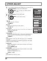 Preview for 20 page of Panasonic TC 19LX50 Operating Instructions Manual