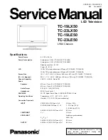 Preview for 1 page of Panasonic TC 19LX50 Service Manual