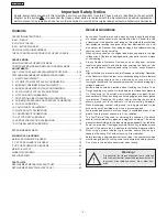 Предварительный просмотр 2 страницы Panasonic TC-21FJ30LA Service Manual