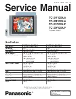 Panasonic TC-21FX30LA Service Manual предпросмотр