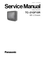 Preview for 1 page of Panasonic TC-21GF10R Service Manual