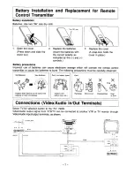 Предварительный просмотр 8 страницы Panasonic TC-21L1Z Operating Instructions Manual