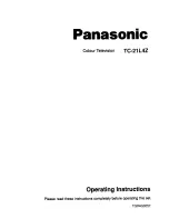 Panasonic TC-21L4Z Operating Instructions Manual preview