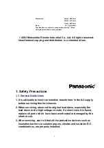 Preview for 3 page of Panasonic TC-21PM50A Manual