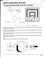 Предварительный просмотр 3 страницы Panasonic TC-21PM50Z Operating Instructions Manual