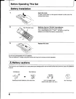 Preview for 4 page of Panasonic TC-21PM50Z Operating Instructions Manual