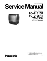 Preview for 1 page of Panasonic TC-21S10R Service Manual