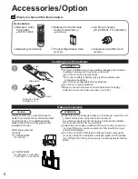 Preview for 6 page of Panasonic TC-23LX60, TC-26LX60C, TC-26LX60L, TC-32LX60C, TC-32LX60L Operating Instructions Manual