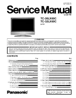 Preview for 1 page of Panasonic TC-23LX60, TC-26LX60C, TC-26LX60L, TC-32LX60C, TC-32LX60L Service Manual