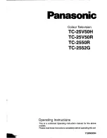 Предварительный просмотр 1 страницы Panasonic TC-2550R Operating Instructions Manual