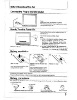 Предварительный просмотр 9 страницы Panasonic TC-25AS1R Operating Instructions Manual