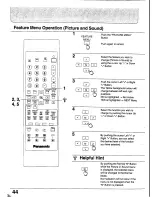 Предварительный просмотр 43 страницы Panasonic TC-25V30H Operating Instrucktions