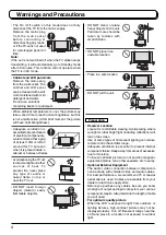 Предварительный просмотр 4 страницы Panasonic TC-26LX1H Operating Instructions Manual