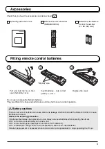 Предварительный просмотр 5 страницы Panasonic TC-26LX1H Operating Instructions Manual