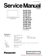 Preview for 1 page of Panasonic TC-26LX1H Service Manual