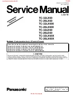 Panasonic TC-26LX60 - 26" LCD TV Service Manual Supplement preview