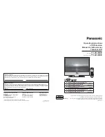 Panasonic TC-26LX600 - 26" LCD TV Operating Instructions Manual preview
