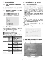 Preview for 8 page of Panasonic TC-26LX600 - 26" LCD TV Service Manual