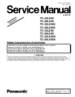 Preview for 60 page of Panasonic TC-26LX600 - 26" LCD TV Service Manual