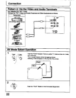 Предварительный просмотр 22 страницы Panasonic TC-26T1Z Operating Instructions Manual