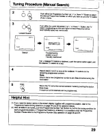 Предварительный просмотр 29 страницы Panasonic TC-26T1Z Operating Instructions Manual