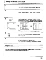 Предварительный просмотр 33 страницы Panasonic TC-26T1Z Operating Instructions Manual