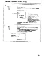 Предварительный просмотр 43 страницы Panasonic TC-26T1Z Operating Instructions Manual