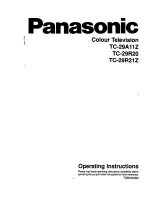 Preview for 1 page of Panasonic TC-29A11Z Operating Instructions Manual