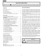 Предварительный просмотр 2 страницы Panasonic TC-29FJ30LA Service Manual