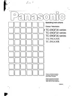 Panasonic TC-29GF30 series Operating Instructions Manual preview