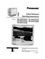 Panasonic TC-29P250X Operating Instructions Manual preview