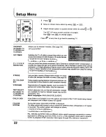 Предварительный просмотр 22 страницы Panasonic TC-29P250X Operating Instructions Manual